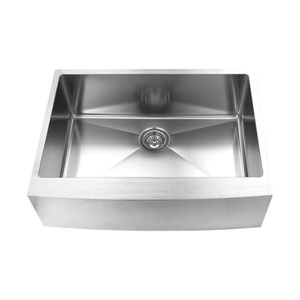 Farmhouse/Apron Kitchen Sink - 30" - Stainless Steel - ES-3020-10S-RD-AP