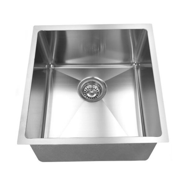 Single Undermount Sink - 17.75" - Stainless Steel - Nickel - ES-4045-8S-RD