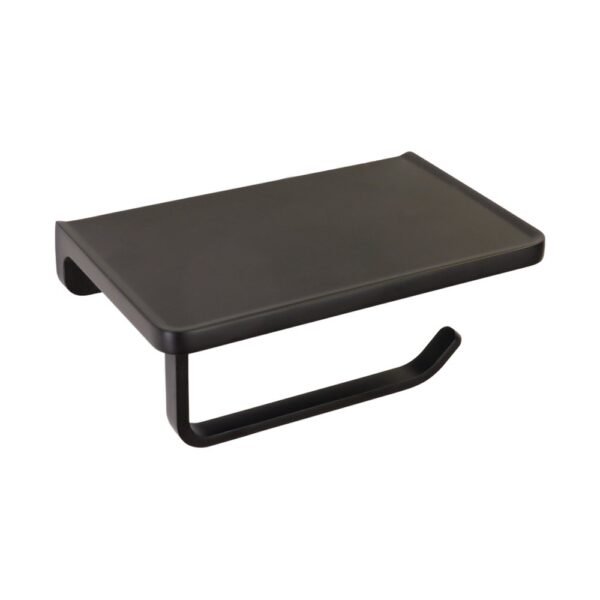 MADISON Bathroom Toilet Paper Single Holder with Shelf